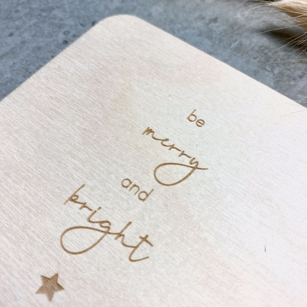 Geldgeschenkkarte 'merry & bright'