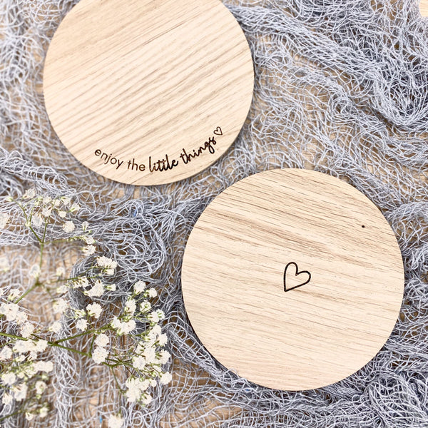 Untersetzer Set mit Herz 'little things'