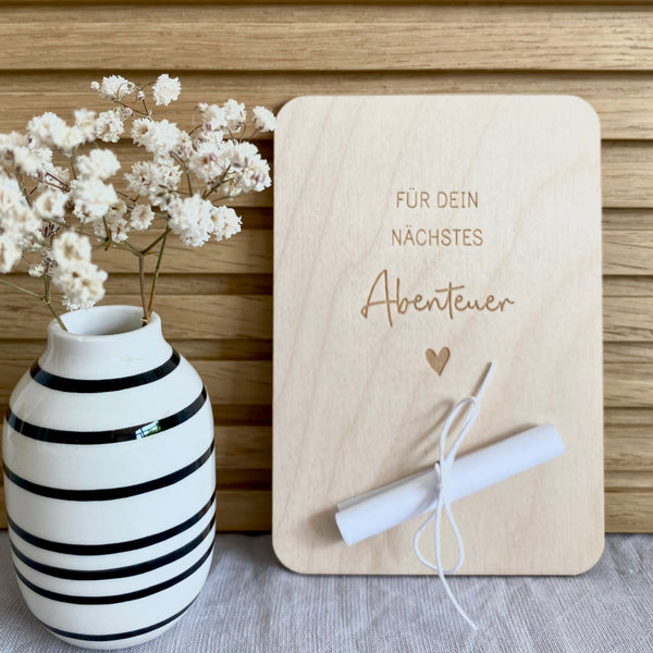 Geldgeschenkkarte 'Abenteuer'