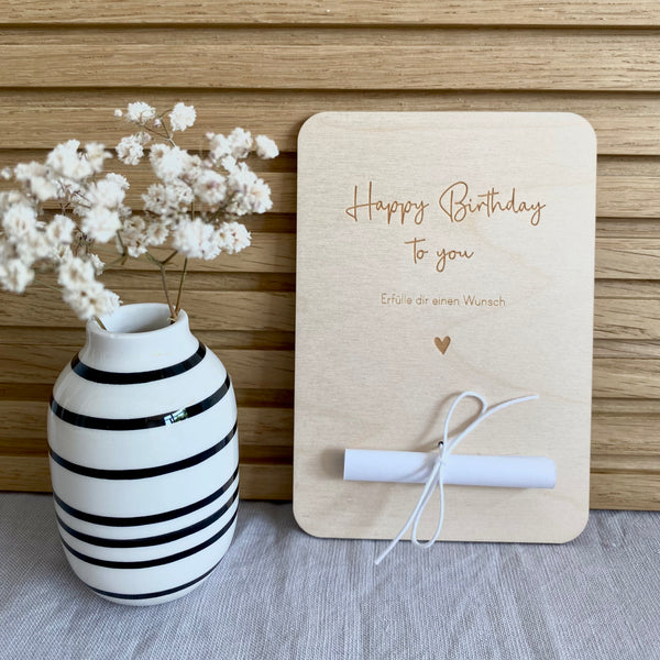 Geldgeschenkkarte 'Birthday'