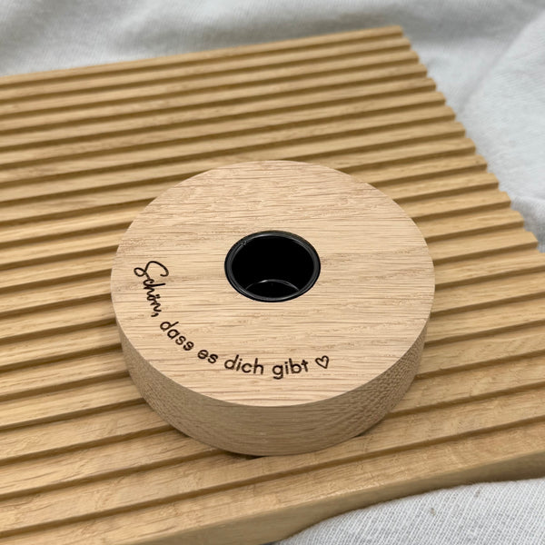 Kerzenhalter 'Schön, dass es dich gibt'