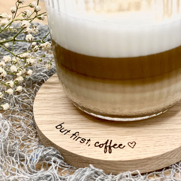 Untersetzer Set mit Herz 'coffee'