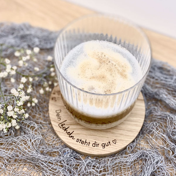 Untersetzer Set mit Herz 'Lächeln'