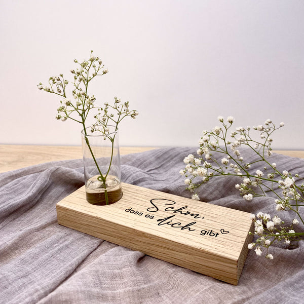 Blümchenleiste 'Schön, dass es dich gibt'