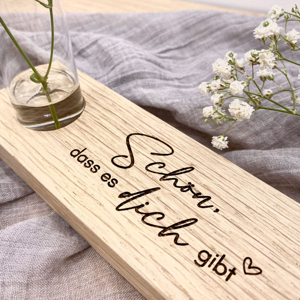 Blümchenleiste 'Schön, dass es dich gibt'