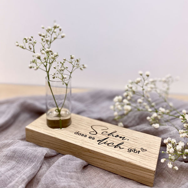 Blümchenleiste 'Schön, dass es dich gibt'