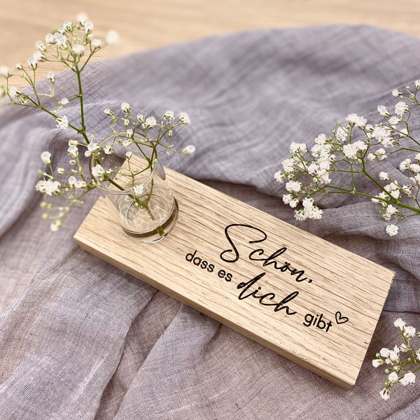 Blümchenleiste 'Schön, dass es dich gibt'