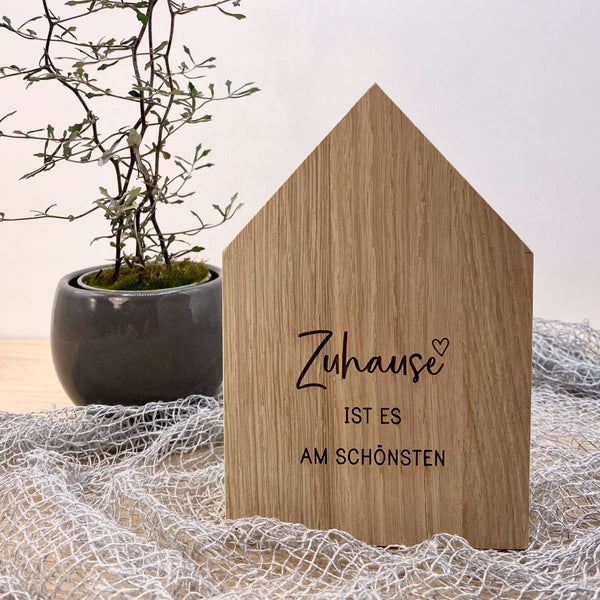 Häuschen groß 'Zuhause ist es am schönsten'