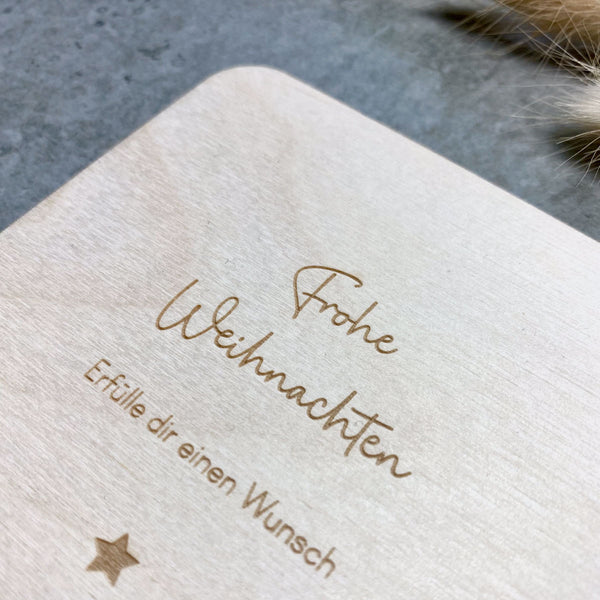 Geldgeschenkkarte 'Frohe Weihnachten'