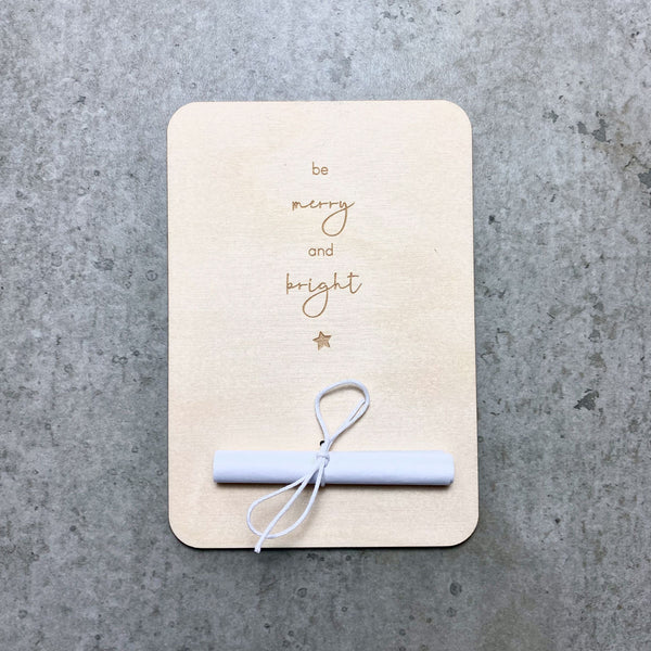 Geldgeschenkkarte 'merry & bright'