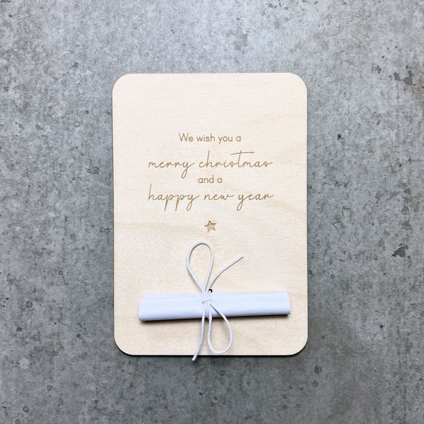 Geldgeschenkkarte 'merry christmas'