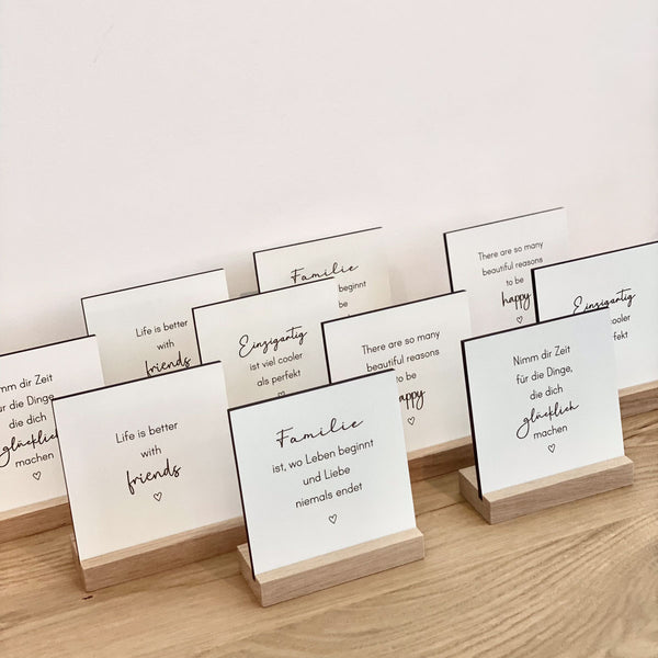 Täfelchen mit Aufsteller 'friends'