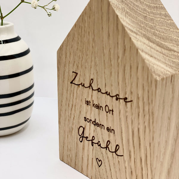 Häuschen klein 'Zuhause ist kein Ort'