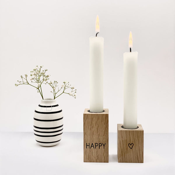 Kerzenständer-Set 'Happy'