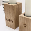 Kerzenständer-Set 'Happy'
