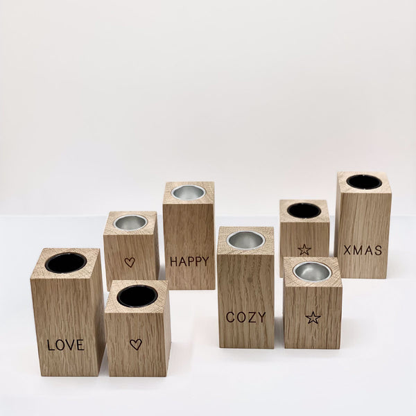 Kerzenständer-Set 'Love'