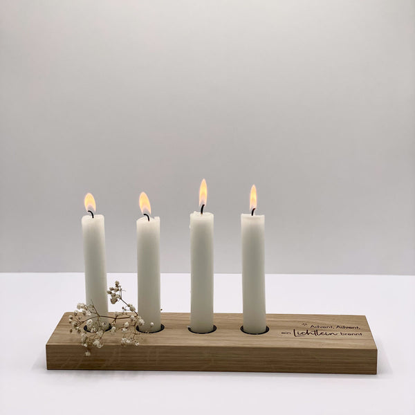 Adventskerzenleiste 'Advent, Advent'
