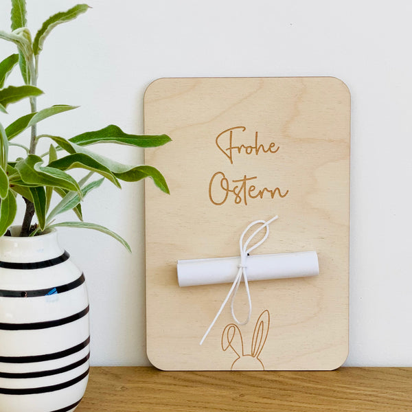 Geldgeschenkkarte 'Frohe Ostern'