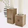 Kerzenständer-Set 'Love'